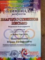 Сертификат школы Ballet_fine_art